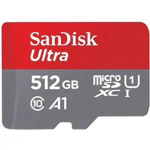 0.000 SanDisk Ultra 512GB micro SDXC Class 10 Memory Card and SD Adapter