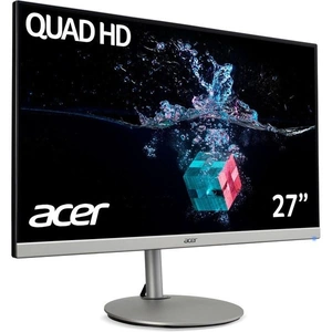 ACER CB272U Quad HD 27 IPS LCD Monitor - Silver & Black, Black,Silver/Grey