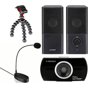 Advent The New Vlogger Bundle - Speakers, Gorillapod Starter Kit, Webcam & Microphone