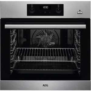 AEG SteamBake BES356010M Electric Steam Oven with SenseCook Food Probe - Stainless Steel, Stainless Steel