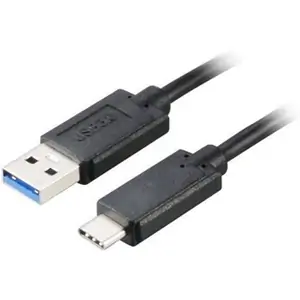 Akasa USB A/USB C 1 m USB cable USB 3.2 Gen 2 (3.1 Gen 2) Black