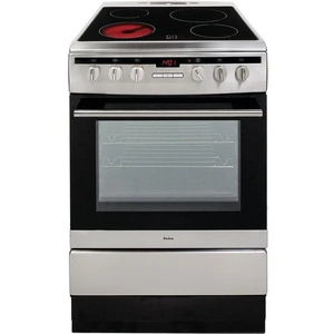 AMICA 608CE2TAXX 60 cm Electric Ceramic Cooker - Stainless Steel, Stainless Steel