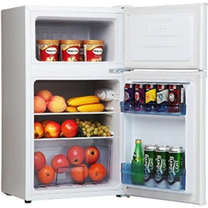 View product details for the Amica FD171 4 50cm 2 Door Undercounter Fridge Freezer White 0 85m F
