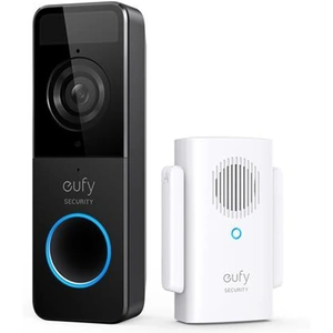 Anker Eufy Security Wi-Fi Video Doorbell Kit White 1080p-Grade Resolution 120-day Battery No Monthly Fees Human Detection 2-Way Audio Free Wireless Chime 16GB Micro-SD Card Included