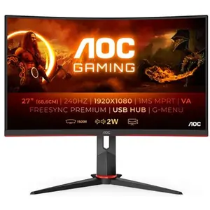 AOC G2 C27G2ZU/BK computer monitor 68.6 cm (27") 1920 x 1080 pixels Full HD LED Black Red