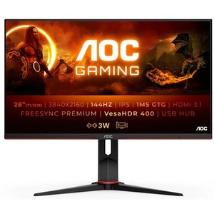 AOC G2 U28G2XU2/BK LED display 71.1 cm (28") 3840 x 2160 pixels 4K Ultra HD Black Red