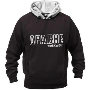 Apache Hooded Sweatshirt Black/Grey - L