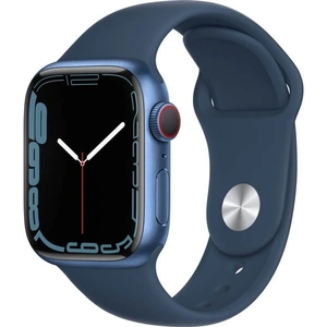 APPLE Watch Series 7 Cellular - Blue Aluminium with Abyss Blue Sport Band, 41 mm