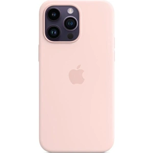 APPLE iPhone 14 Pro Max Silicone Case with MagSafe - Chalk Pink, Pink