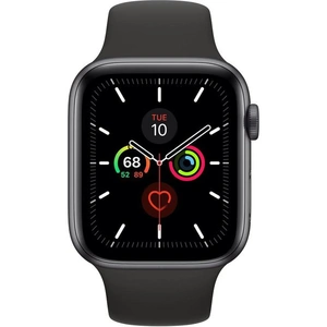 Apple Watch (Series 5) GPS + Cellular 44 Aluminium Grey Sport band band Black