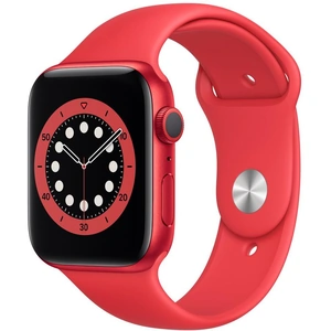 Apple Watch (Series 6) GPS 44 - Aluminium Red - Sport band band Red