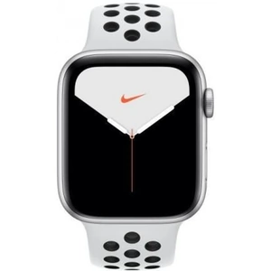 Apple Watch (Series 5) GPS 44 Aluminium Silver Nike Sport band White/Black