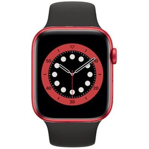 Apple Watch (Series 6) GPS 44 - Aluminium Red - Sport loop band Black
