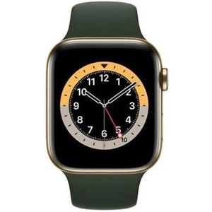 Apple Watch (Series 6) GPS 44 Titanium Grey Sport loop Green
