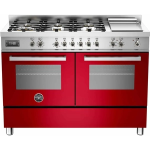 Appliance People Bertazzoni PRO120-6G-MFE-D-ROT 120cm Professional range cooker Red DELIVERY WITHIN 2-3 WEEKS *