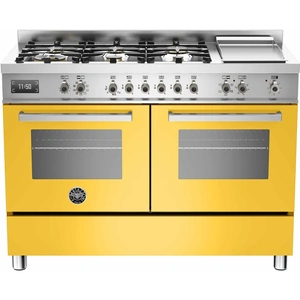 Appliance People Bertazzoni PRO120-6G-MFE-D-GIT 120cm Professional range cooker with 6 burners, s/s griddle and 2 electric ovens EX-DISPLAY MODEL - SAVE £1500 *