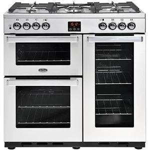 Appliance People Belling Cookcentre 90DFT 90cm Dual Fuel Range Cooker Professional Stainless Steel
