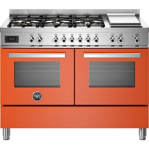 Appliance People Bertazzoni PRO126G2EART 120cm Dual Fuel Range Cooker Orange DELIVERY WITHIN 2-3 WEEKS *