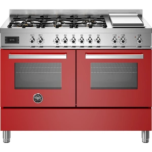 Appliance People Bertazzoni PRO126G2EROT 120cm Dual Fuel Range Cooker Red