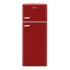 Appliance People Amica FDR2213R Retro 55cm Double Door Fridge Freezer in Red
