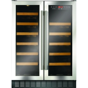 Appliance People CDA FWC624SS 60cm double door, freestanding/ under counter wine cooler Stainless Steel