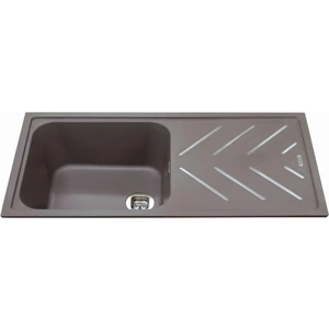 Appliance People CDA KG81GR Single bowl composite sink with steel drainer bars Graphite
