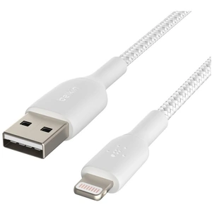 BELKIN Braided Lightning to USB-A Cable - 0.15 m, White