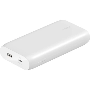 BELKIN 20000 mAh Portable Power Bank with 30 W USB-C Fast Charge - White