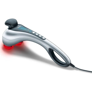 Beurer MG100 Dual Head Infrared Handheld Tapping Body Massager, Silver/Grey