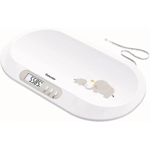Beurer BY 90 Smart Bluetooth Baby Scales - White & Grey, Silver/Grey,White