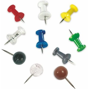 Bi-Office Push Pins Assorted Colours (Pack 200)