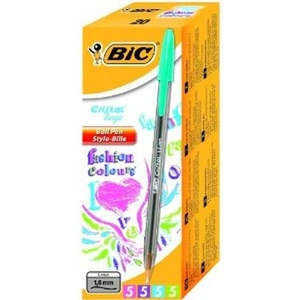 BIC Cristal large Blue Green Pink Violet Stick ballpoint pen 20 pc(s)
