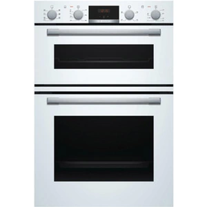 Bosch MBS533BW0B Serie 4 Built In Hot Air Double Oven in White