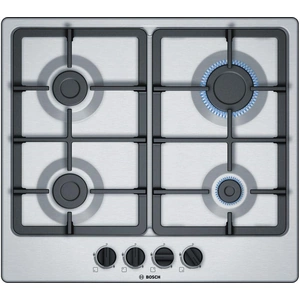 Bosch PGP6B5B90 60cm Gas Hob, Stainless Steel