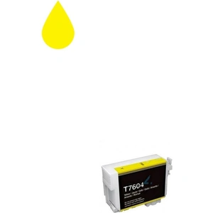 Box Premium Compatible Epson T7604 Yellow Ink Cartridge C13T76044010