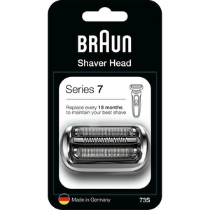 BRAUN Series 7 73S Electric Shaver Head Replacement - Silver, Silver/Grey