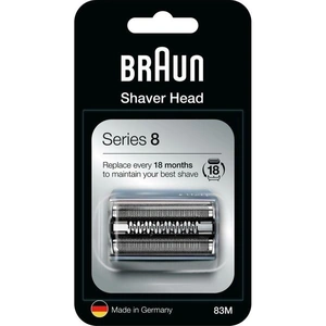 BRAUN Series 8 Electric 83M Shaver Head Replacement - Silver, Silver/Grey