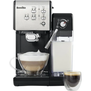 BREVILLE One-Touch VCF107 Coffee Machine - Black & Chrome