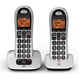 BT 4000 Cordless Phone - Twin Handsets, Silver/Grey