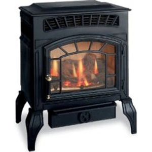 Burley 4121 Ambience Flueless Stove Fire Gas Black