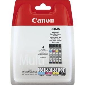 CANON CLI-581 Cyan, Magenta, Yellow & Black Ink Cartridges - Multipack, Black,Yellow,Magenta,Cyan