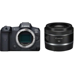 Canon EOS R5 Mirrorless Camera & RF 50 mm f/1.8 STM Standard Prime Lens Bundle, Black