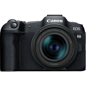 CANON EOS R8 Mirrorless Camera with RF 24-50mm f/4.5-6.3 IS STM Lens, Black