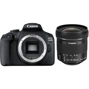 Canon EOS 2000D DSLR Camera & EF-S 10-18 mm f/4.5-5.6 Lens Bundle