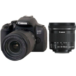 Canon EOS 850D DSLR Camera, EF-S 18-135 mm f/3.5-5.6 IS USM & EF-S 10-18 mm f/4.5-5.6 IS STM Lens Bundle