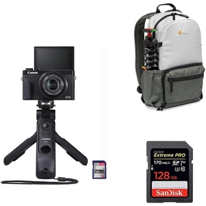 Canon PowerShot G7 X Mark III Vlogging Kit, Backpack & Memory Card Bundle - 128 GB