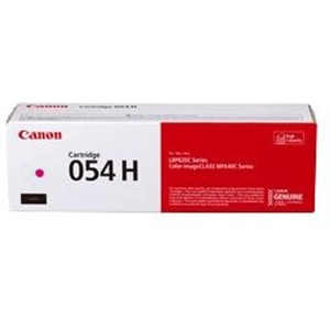 Canon 054 H High Yield Toner Cartridge Magenta. Colour toner page yield: 2300 pages Printing colours: Magenta Quantity per pack: 1 pc(s)