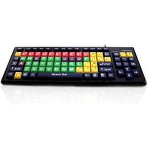 CERATECH ACCURATUS LIMITED Accuratus Monster 2 - USB Mixed Colour Upper Case Childrens Keyboard