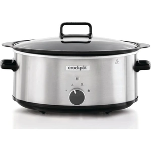 CROCK-POT Sizzle & Stew CSC086 Slow Cooker - Silver Stainless Steel, Stainless Steel