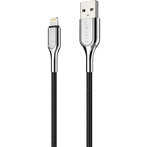 CYGNETT Armoured CY2669PCCAL Lightning Cable - 1 m, Black,Silver/Grey